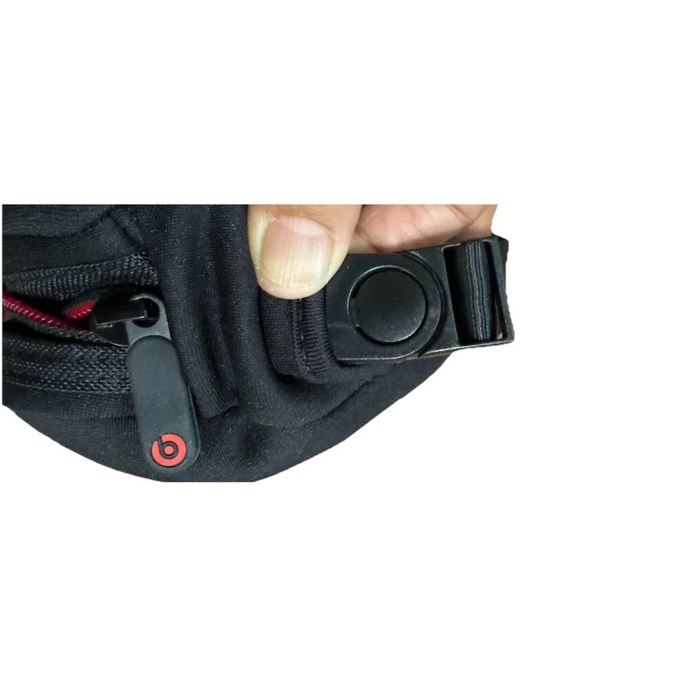2* Beats By Dr Dre Headphones Zip Carrying Soft Bag Pouch Zipper Case Only‎